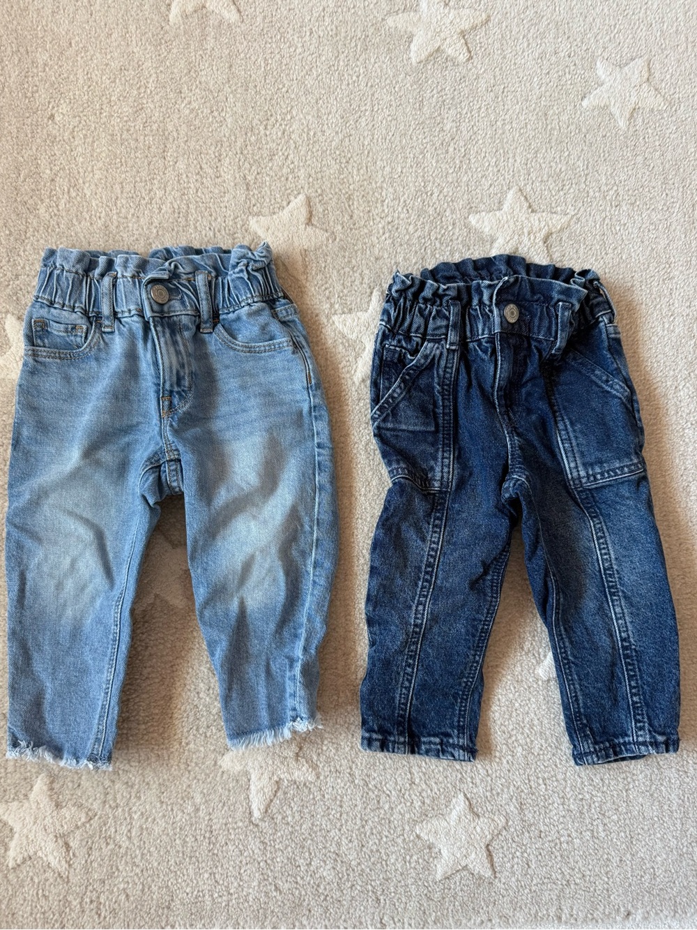 GAP Toddler Girls' Denim Set - Light Blue & Dark Blue Jeans